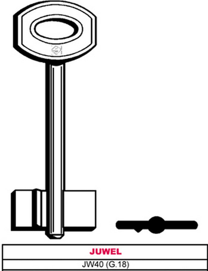 chiave a doppia mappa jw40 (g.vas 5) juwel cod:ferx.vit6184