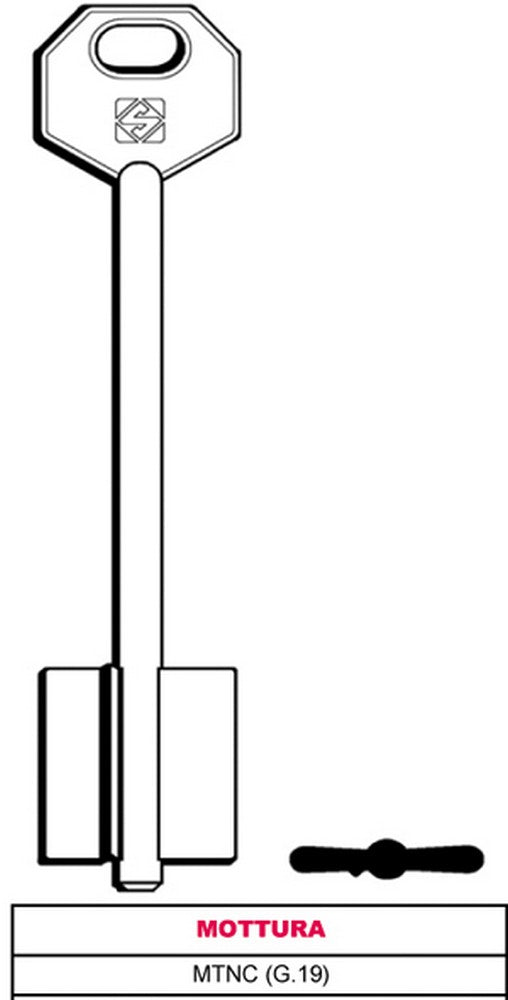 chiave a doppia mappa mtnc (g.vat 0) mottura cod:ferx.vit30351