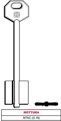 chiave a doppia mappa mtnc (g.vat 0) mottura cod:ferx.vit30351