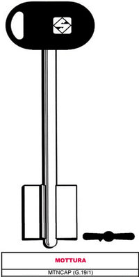 chiave a doppia mappa mtncbp (g.vat 6) mottura cod:ferx.vit11962