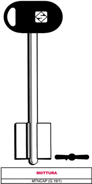 chiave a doppia mappa mtncbp (g.vat 6) mottura cod:ferx.vit11962
