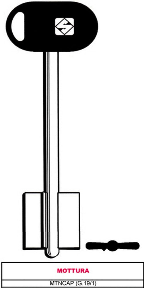 chiave a doppia mappa mtncbp (g.vat 6) mottura cod:ferx.vit11962