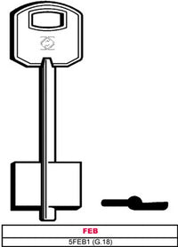 chiave a doppia mappa 5feb1 (g.vas 5) feb cod:ferx.vit6282