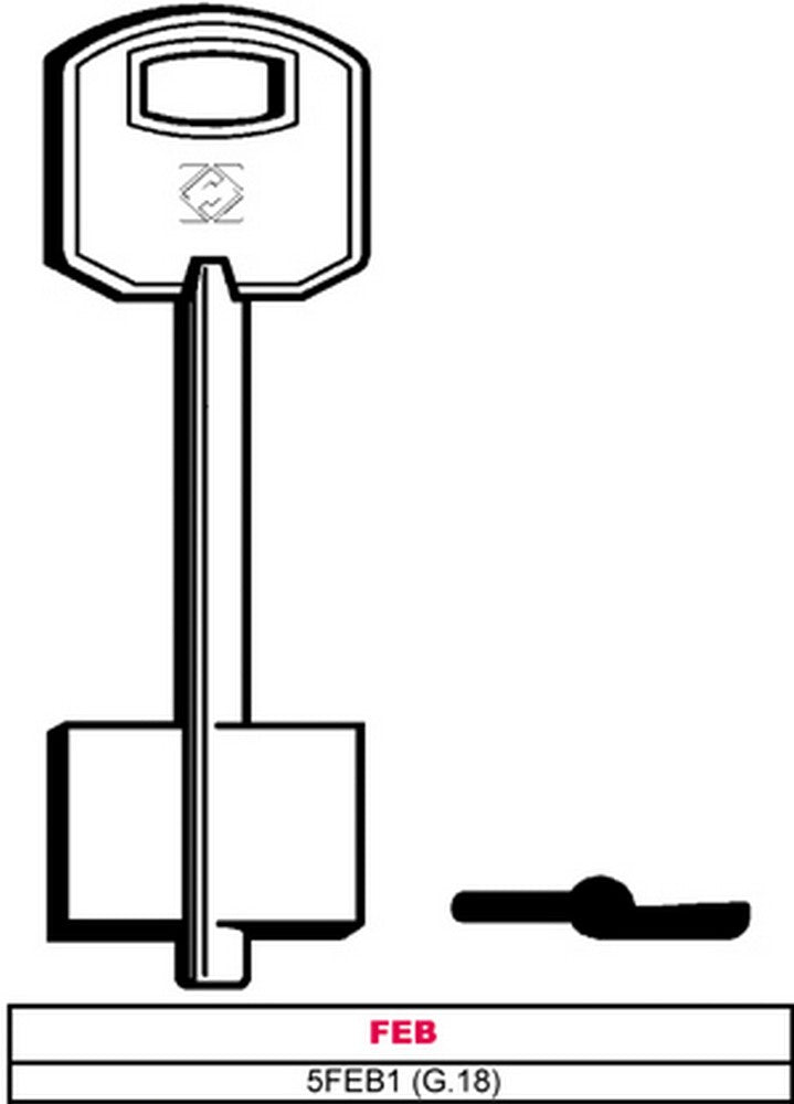 chiave a doppia mappa 5feb1 (g.vas 5) feb cod:ferx.vit6282