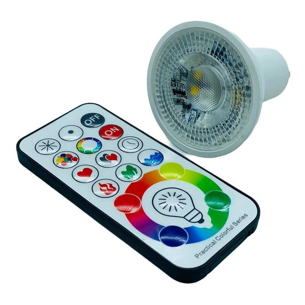 Trade Shop - Faretto A Led Da Incasso Per Bagno Box Doccia Lampada Rgbw 10w Gu10 Cromoterapia -