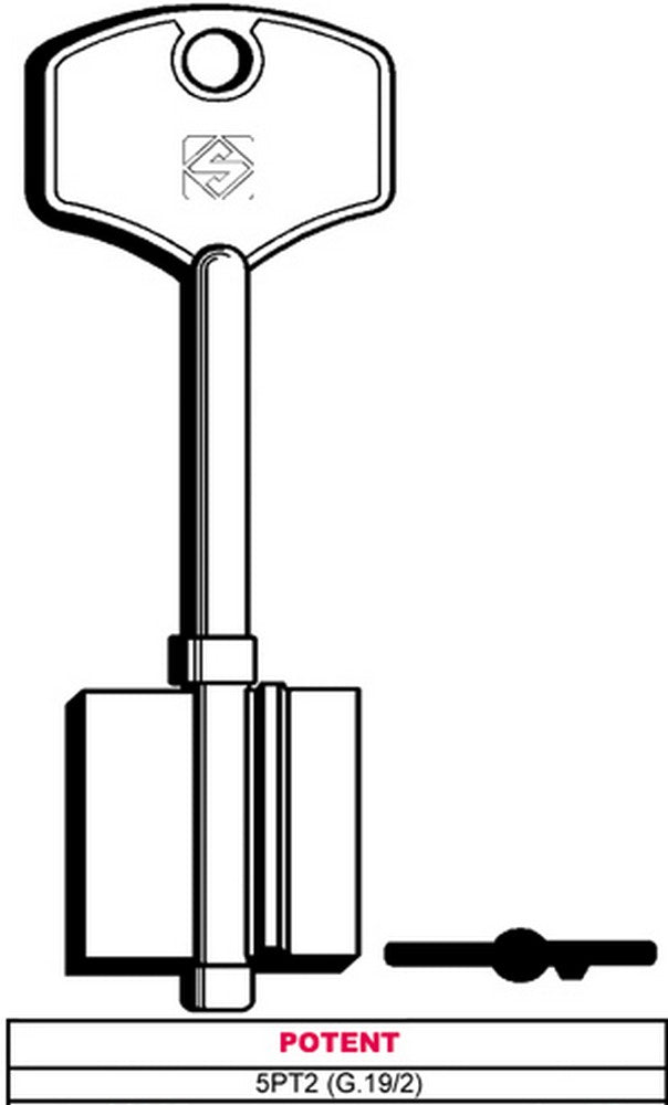 chiave a doppia mappa 5pt2 (g.vat 5) potent cod:ferx.vit11965