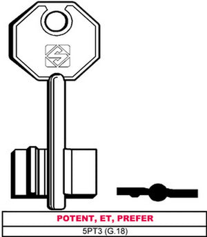 chiave a doppia mappa 5pt3 (g.vas 5) potent, et, prefer cod:ferx.vit10433