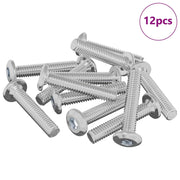 Vite con Testa Bloccante 12 pz Argento M6 x 30 mm Acciaio CFW5258652