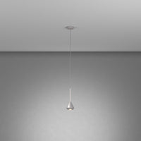 Sopsensione Moderna Aygo Metallo Color Alluminio 1 Luce Gu10