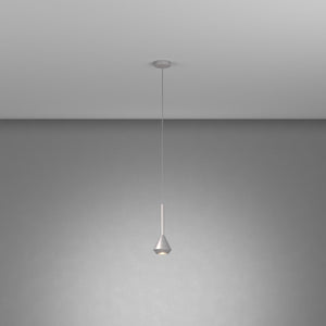 Sopsensione Moderna Aygo Metallo Color Alluminio 1 Luce Gu10