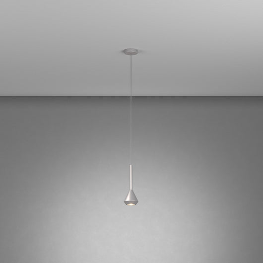 Sopsensione Moderna Aygo Metallo Color Alluminio 1 Luce Gu10