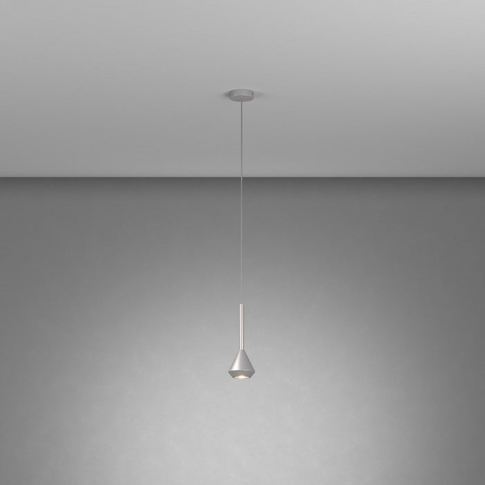 Sopsensione Moderna Aygo Metallo Color Alluminio 1 Luce Gu10