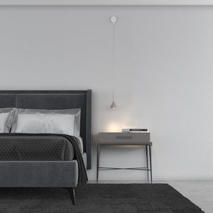 Applique Moderna Aygo Metallo Bianco E Alluminio 1 Luce Gu10