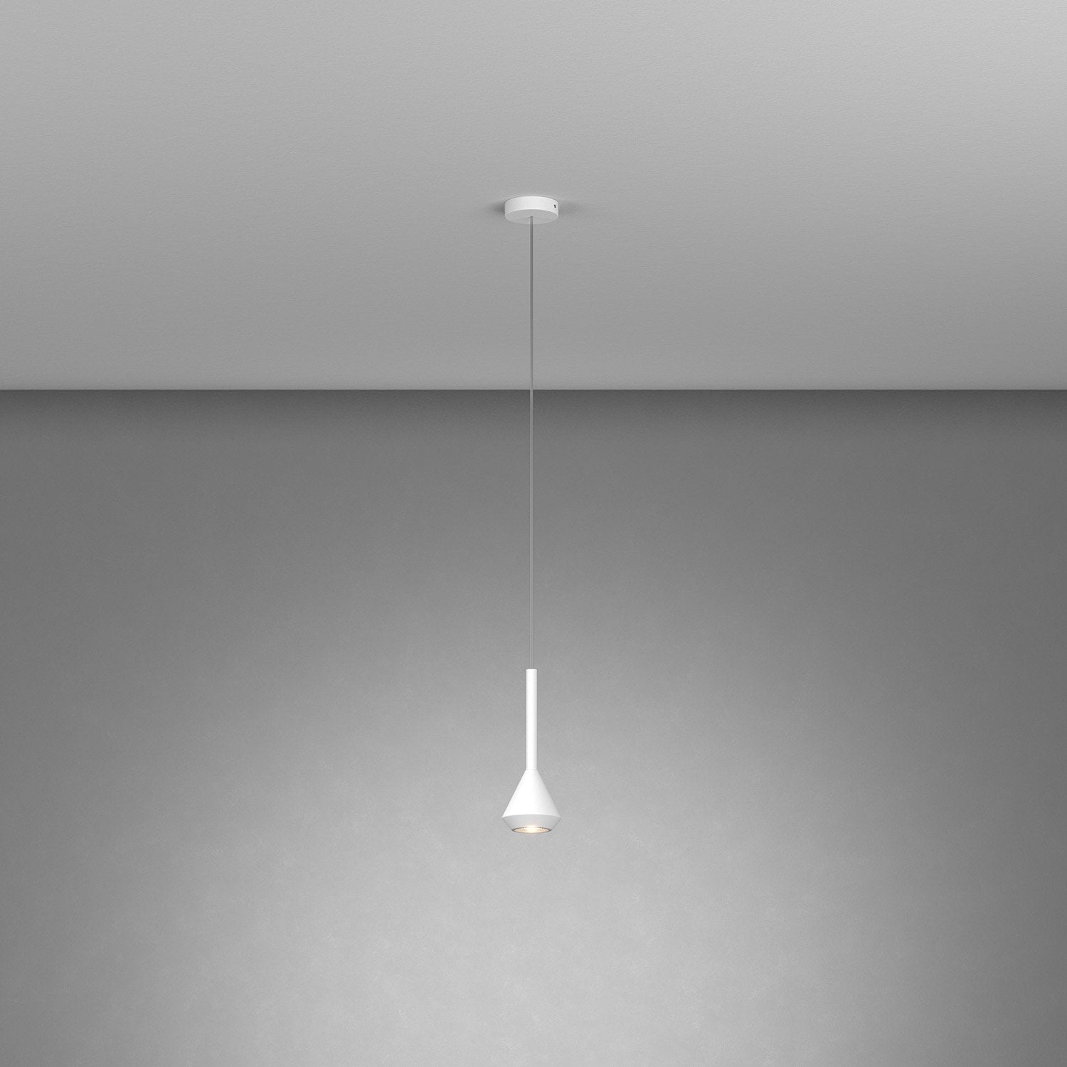 Sopsensione Moderna Aygo Metallo Bianco 1 Luce Gu10