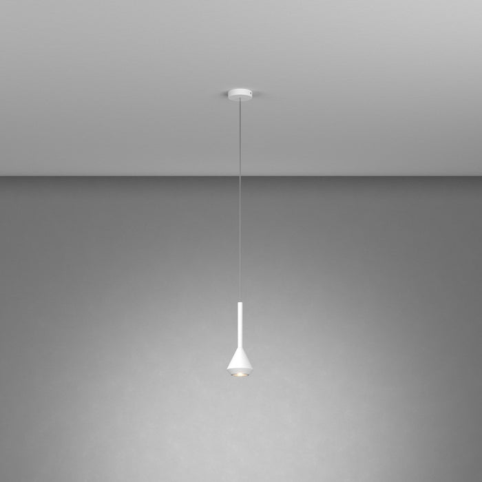 Sopsensione Moderna Aygo Metallo Bianco 1 Luce Gu10