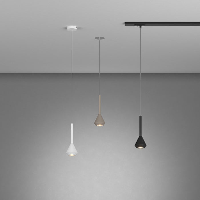 Sopsensione Moderna Aygo Metallo Bianco 1 Luce Gu10