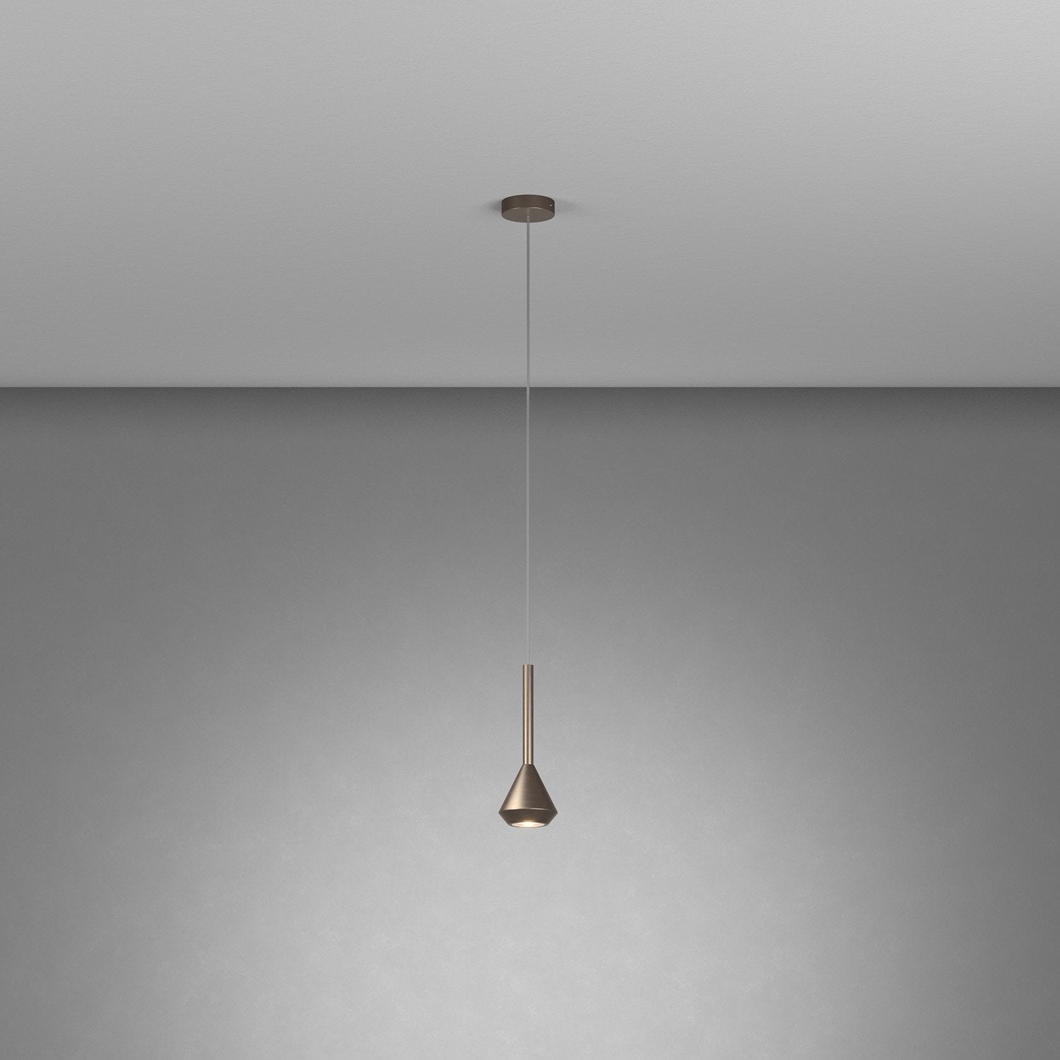 Sopsensione Moderna Aygo Metallo Bronzo 1 Luce Gu10