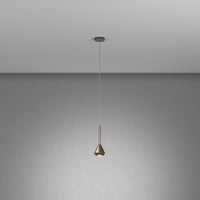 Sopsensione Moderna Aygo Metallo Bronzo 1 Luce Gu10