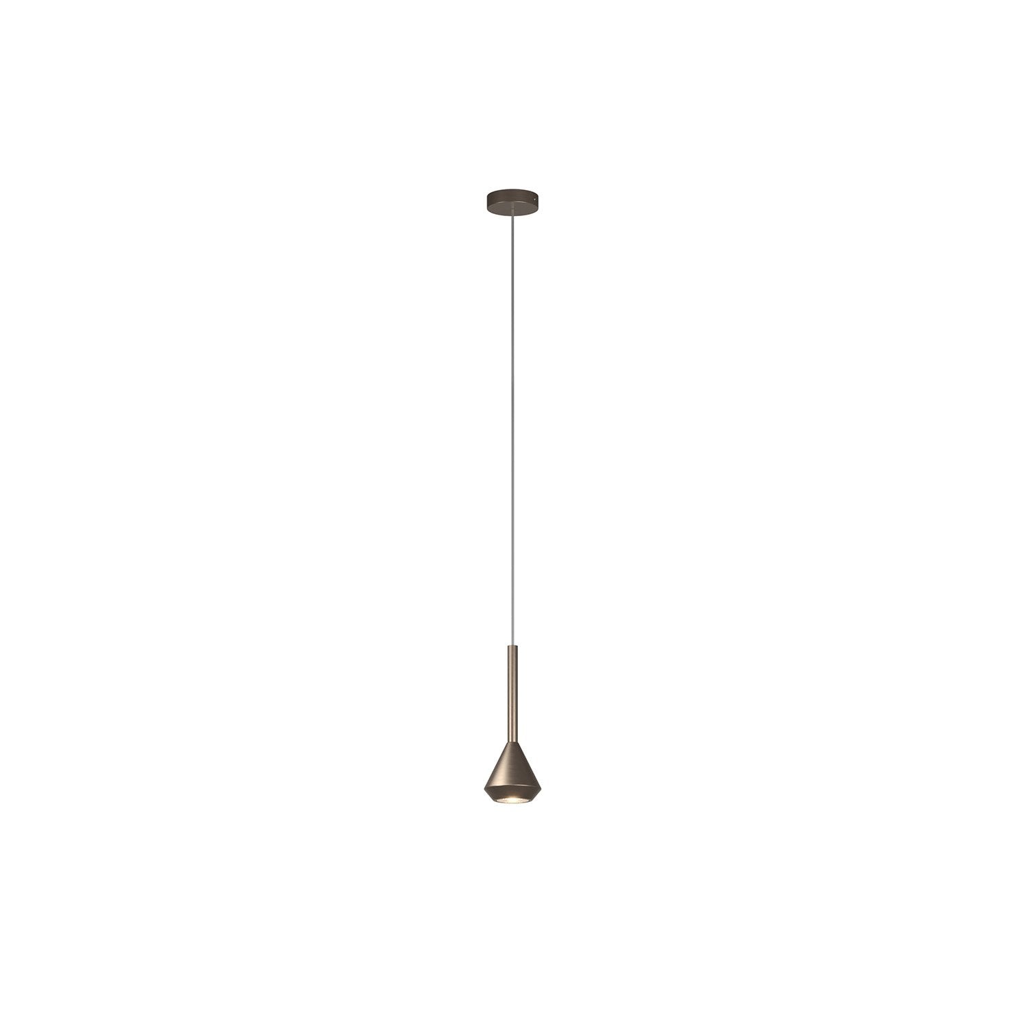 Sopsensione Moderna Aygo Metallo Bronzo 1 Luce Gu10