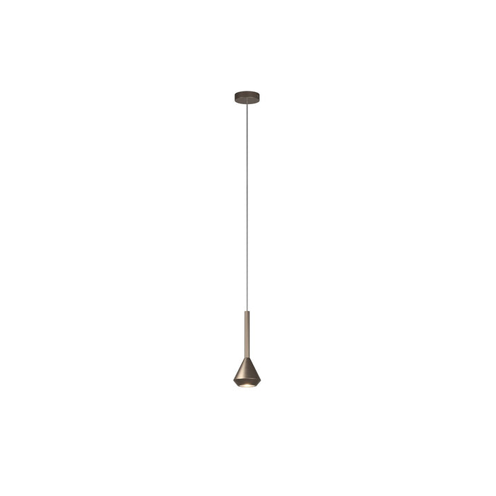 Sopsensione Moderna Aygo Metallo Bronzo 1 Luce Gu10