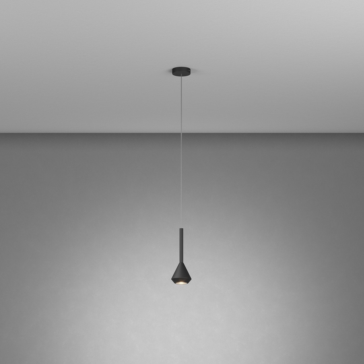 Sopsensione Moderna Aygo Metallo Nero 1 Luce Gu10