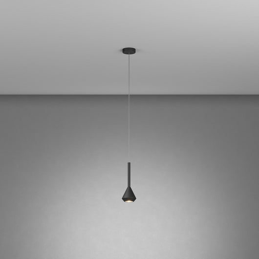 Sopsensione Moderna Aygo Metallo Nero 1 Luce Gu10