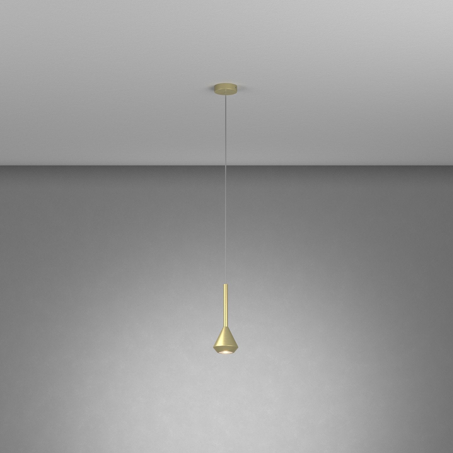 Sopsensione Moderna Aygo Metallo Ottone 1 Luce Gu10