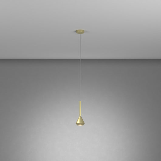 Sopsensione Moderna Aygo Metallo Ottone 1 Luce Gu10