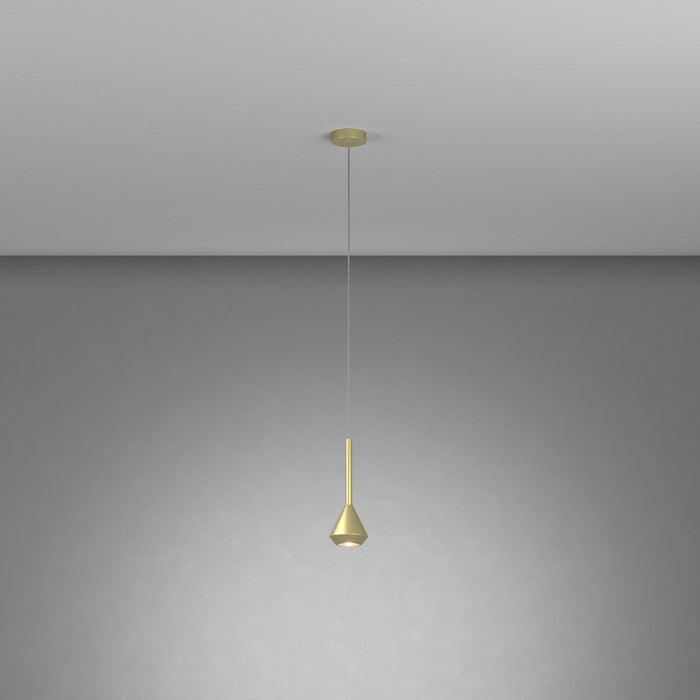 Sopsensione Moderna Aygo Metallo Ottone 1 Luce Gu10