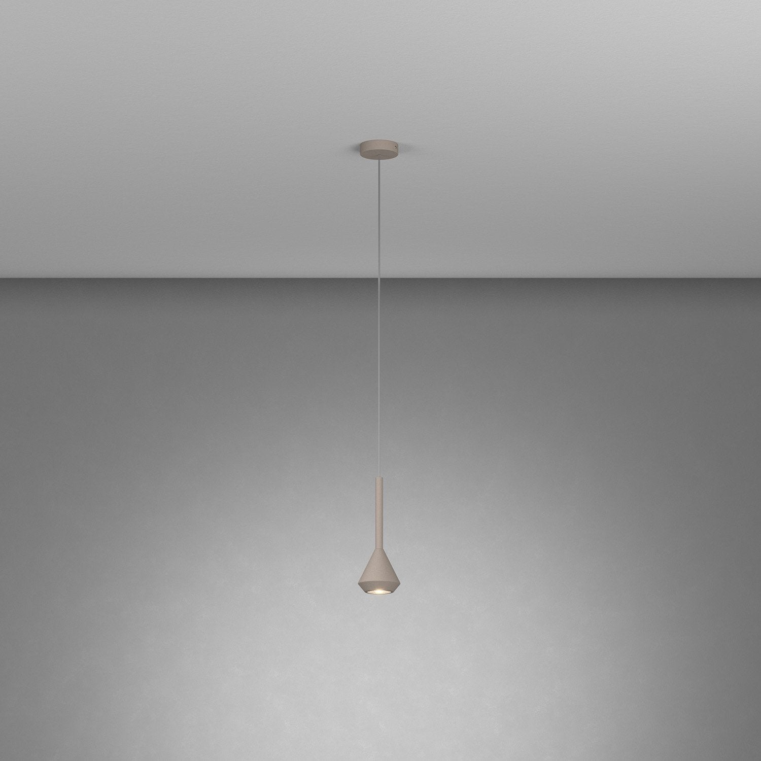 Sopsensione Moderna Aygo Metallo Sabbia 1 Luce Gu10