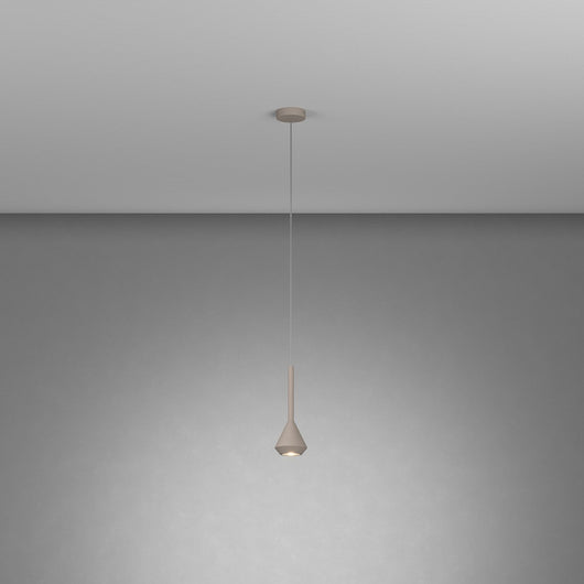 Sopsensione Moderna Aygo Metallo Sabbia 1 Luce Gu10