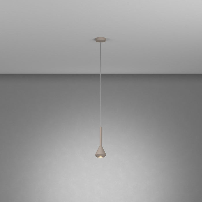 Sopsensione Moderna Aygo Metallo Sabbia 1 Luce Gu10