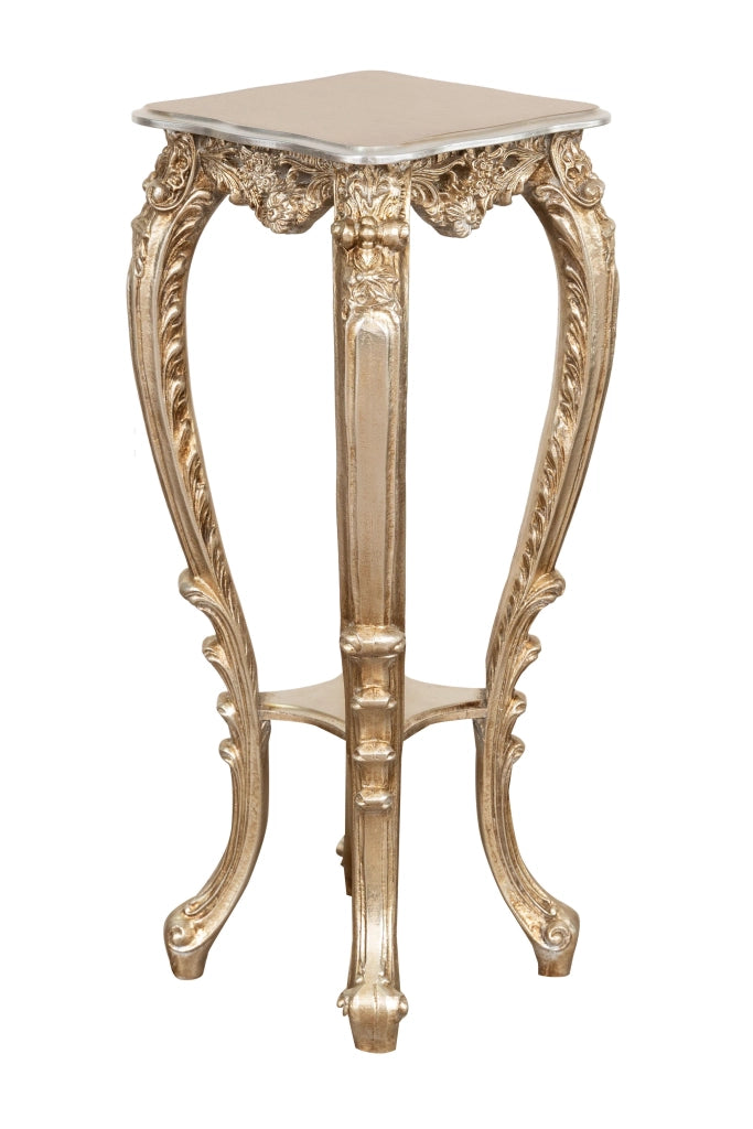 Biscottini PANCHETTO PORTAVASO IN FINITURA FOGLIA ARGENTO ANTICATO MADE IN ITALY Offerta