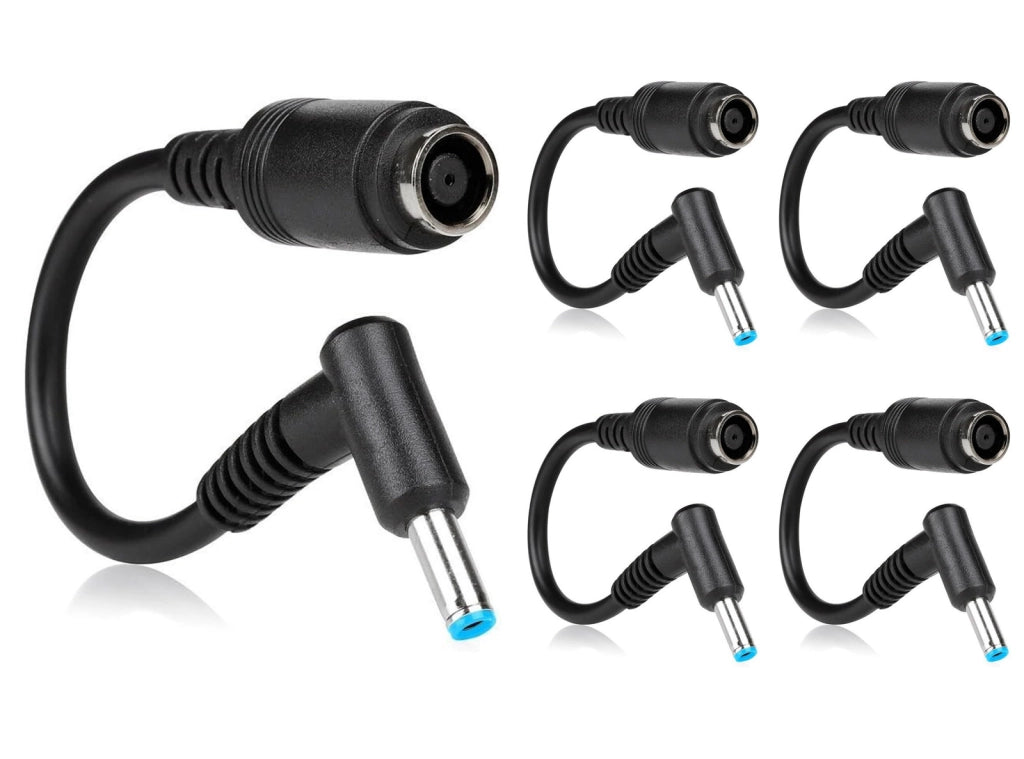 Cavo adattatore 7,4 x 5,0 mm Femmina 4,5 x 3,0 mm maschio spinotto alimentazione per HP Stream Spectre Pavilion Envy EliteBook Split EliteBook Folio copia