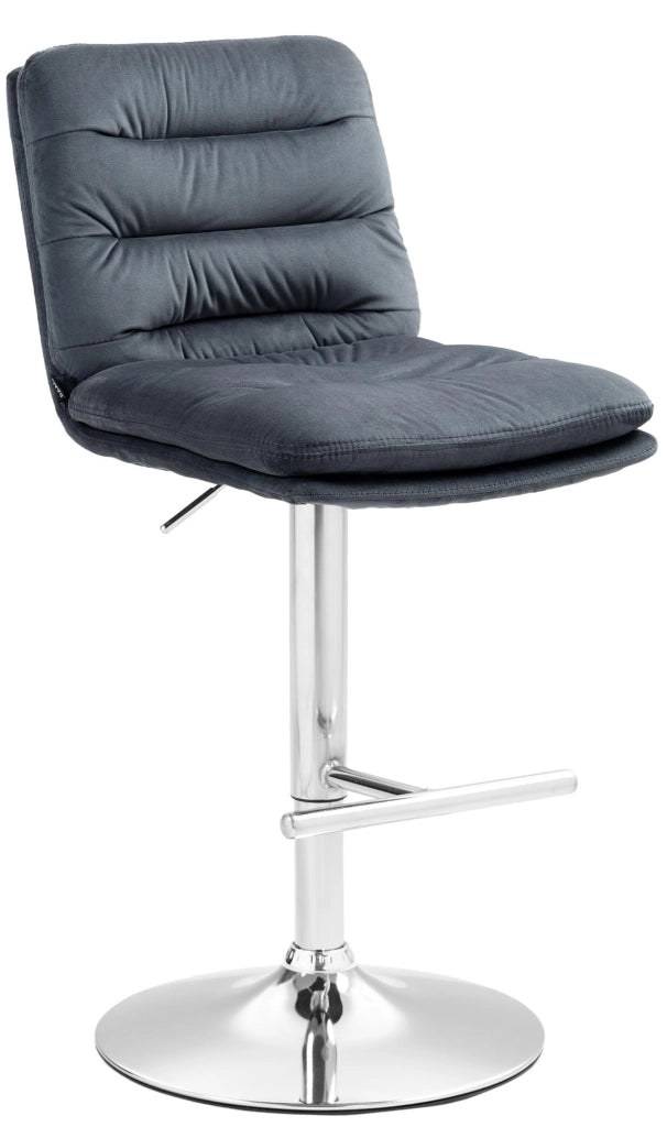 Barhocker Damar Samt chrom