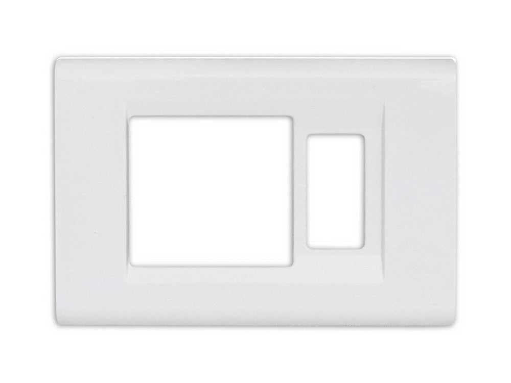 placca click per schuko+1 p col. bianco cod:ferx.vit37561