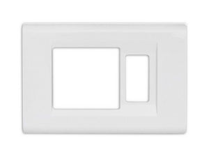 placca click per schuko+1 p col. bianco cod:ferx.vit37561