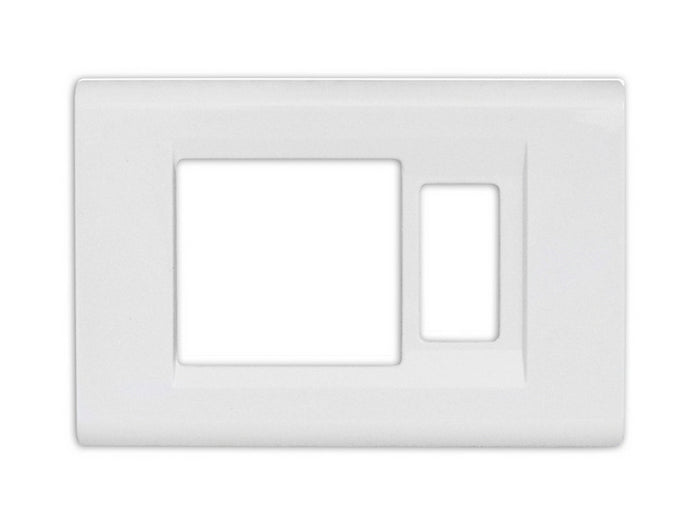 placca click per schuko+1 p col. bianco cod:ferx.vit37561