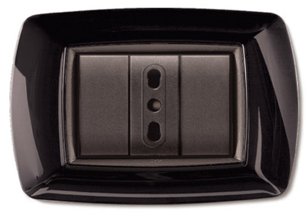 placca life col. nero 3 posti cod:ferx.vit23548