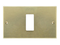 placca in alluminio  col. champagne 1 posto cod:ferx.vit23524