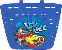 Cestino Disney Mickey Mouse per bicicletta da bambino, in palstica di colore blu