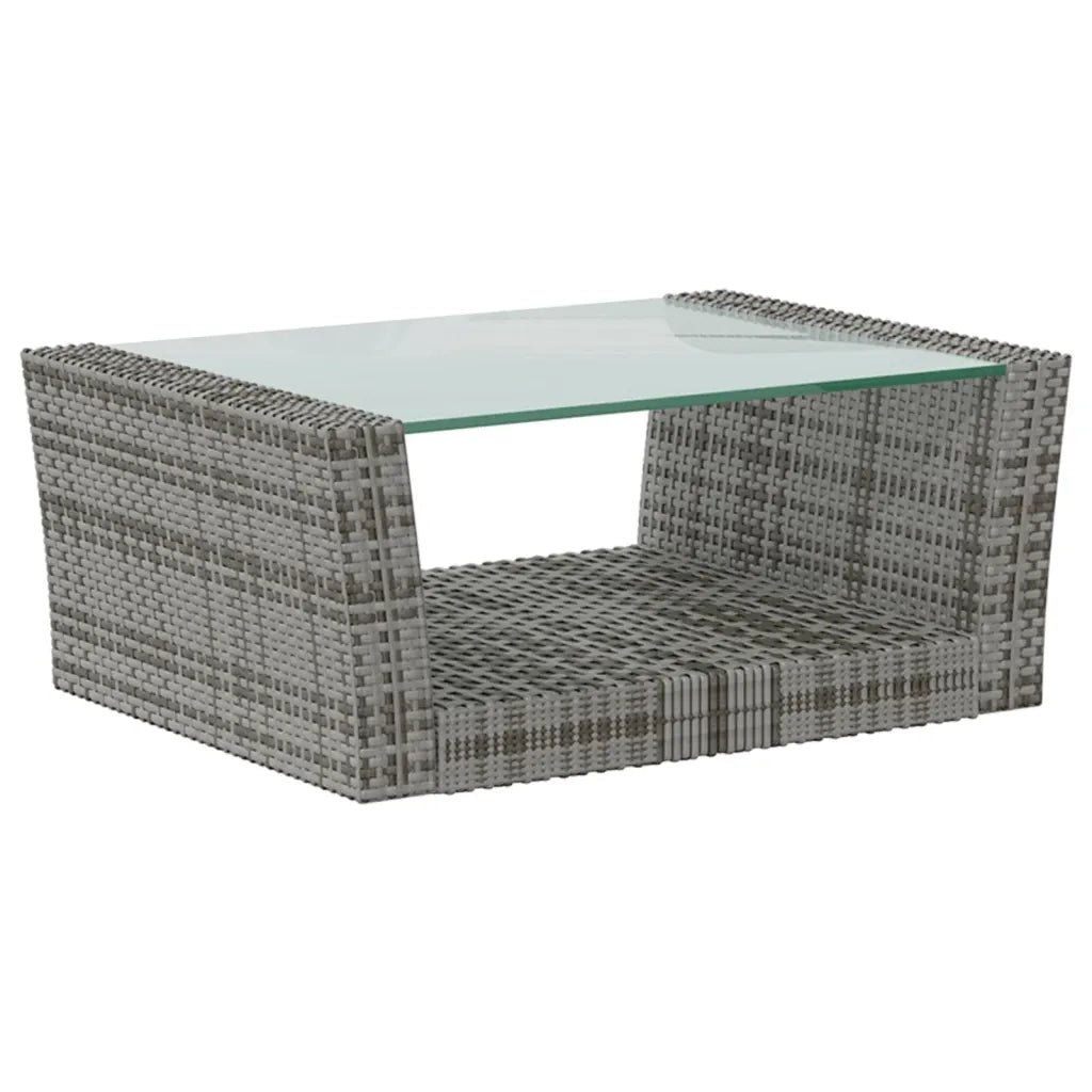 Set Divani da Giardino 16 pz con Cuscini in Polyrattan Grigio 3095946