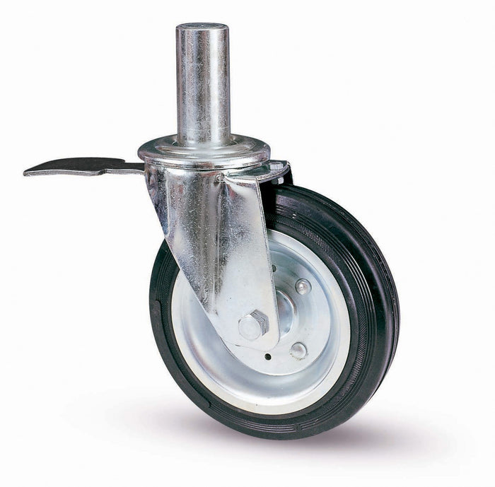 ruota ponteggi innocenti 80/bis b-i diametro 200 con freno cod:ferx.12032