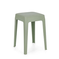 Sgabello in Plastica con Seduta Imbottita Bunny Impilabile Bizzotto Colore: Salvia