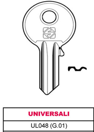 chiave ottone ul048 (g.vab 0) universale cod:ferx.vit30359