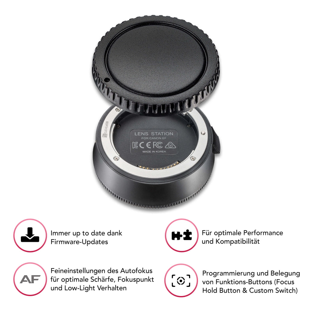 Obiettivo grandangolare 8008 AF 14mm F2,8 per Canon EF e Lens Station – angolo di campo 116,6° e autofocus – Grandangolo full-frame per fotocamere APS-C