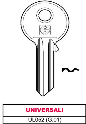 chiave ottone ul052 (g.vab 0) universale cod:ferx.vit11705