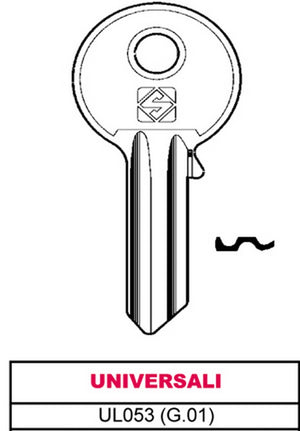 chiave ottone ul053 (g.vab 0) universale cod:ferx.vit11712