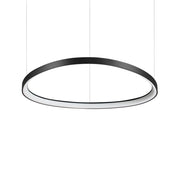 Lampada A Sospensione Gemini LED 56W Luce Naturale Nera Altezza Regolabile Ideal Lux