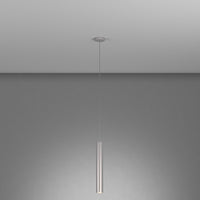 Lampadario Industrial-Minimal Xeana Metallo Grigio 1 Luce Gu10